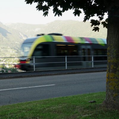 Bus, funivia e treno