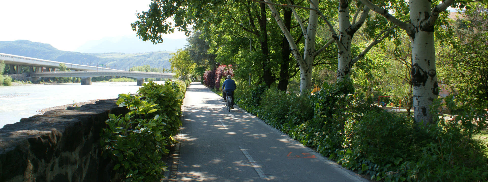 Radweg in Bozen