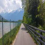 Radweg am Staubecken zwischen Glurns und Schluderns