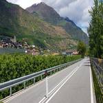 Radweg Vinschgau bei Tschars