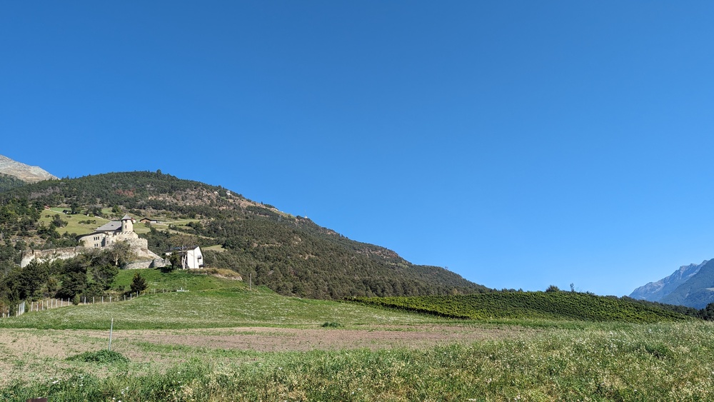 Blick auf Schloss Annenberg